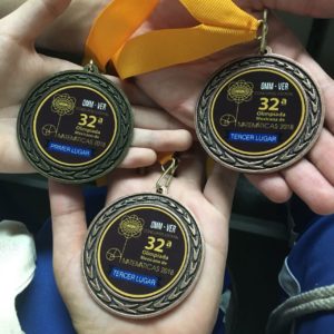 Medallas de ganadores de Olimpiadas del conocimiento matemáticas