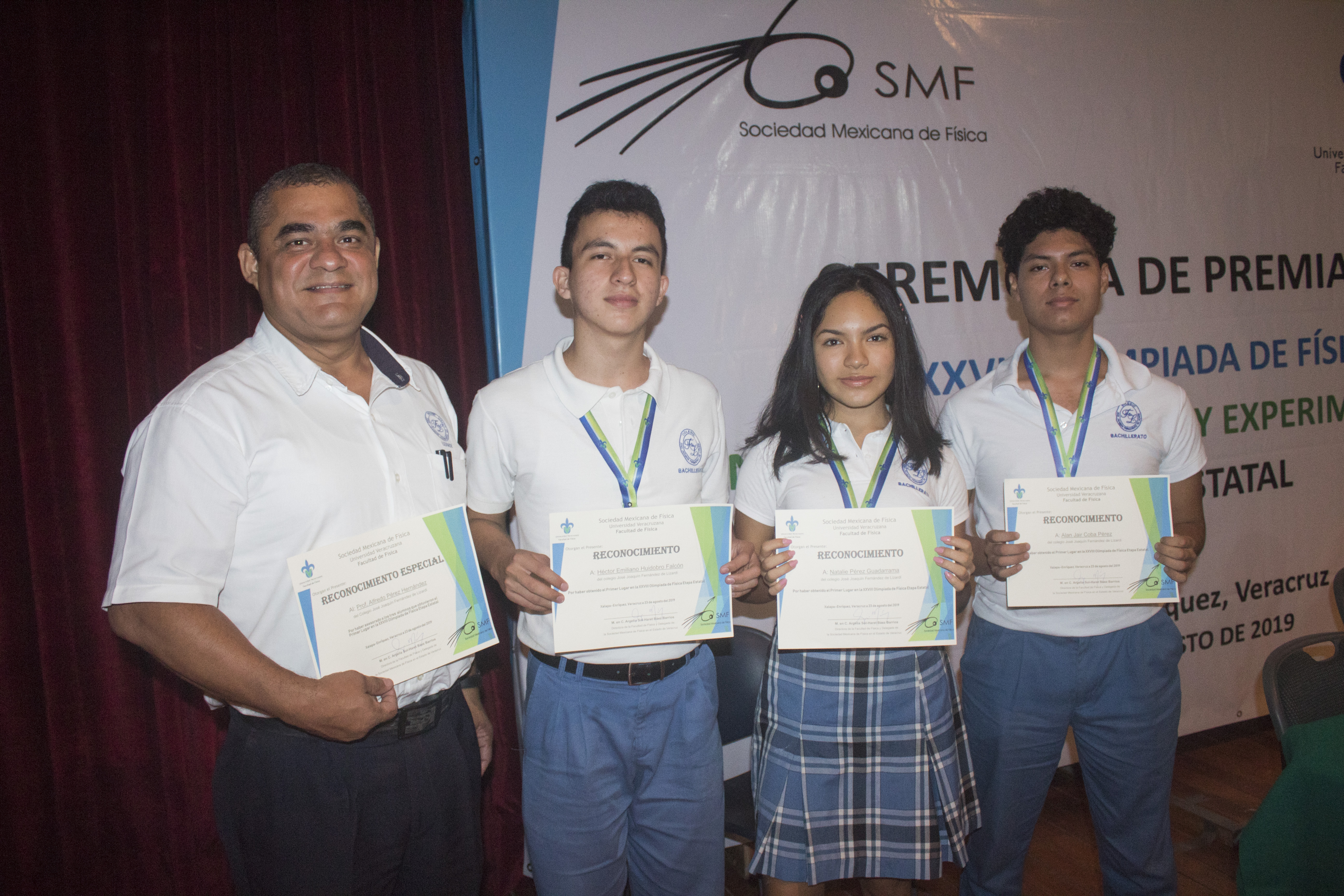 Reconocimientos en las Olimpiadas del Conocimiento. Bachilleratos, Veracruz.